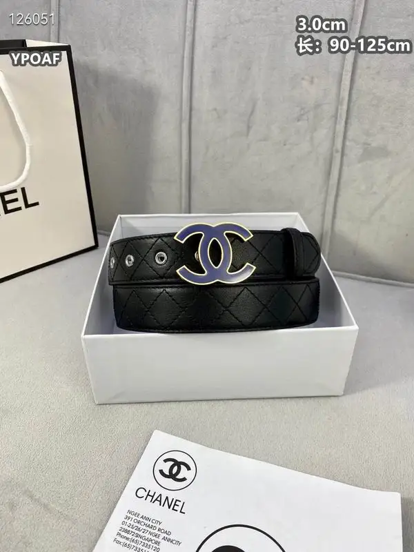 Chanel belt 30mmX90-125cm 8L12